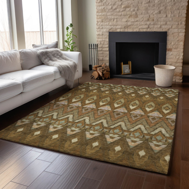 Mastering the Earth Tone Shift: Why This Grounding Washable Rug Anchors the Modern Living Space