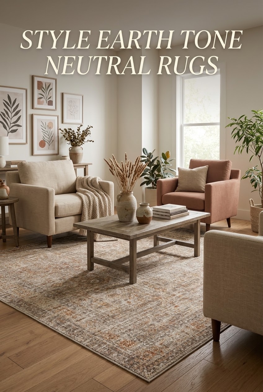 The New Warm Minimalism: How to Style Earth-Toned Neutral Rugs with Quiet Depth
