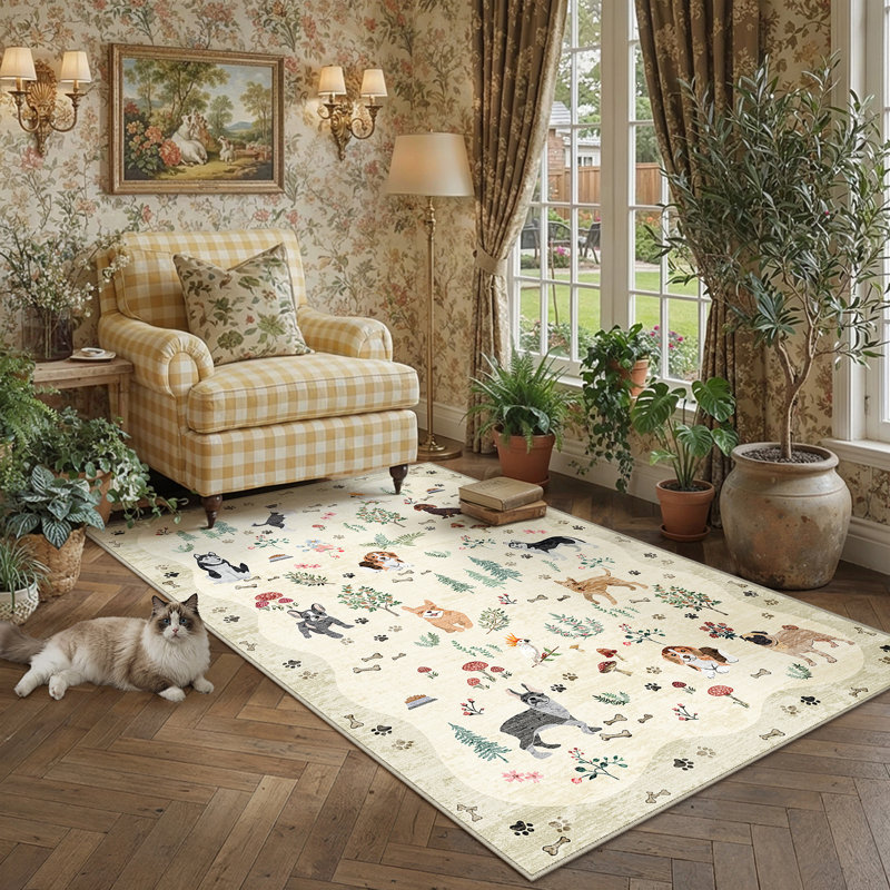 The Art of Subtle Whimsy: How to Style Neutral Pet-Themed Rugs with High-Design Restraint