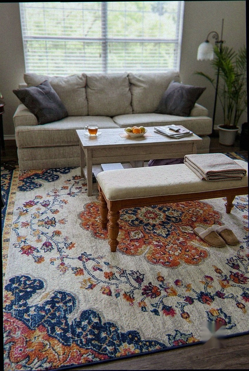 How to Style the Blue Vintage Medallion Boho Rug: Design Tips & Palette Ideas