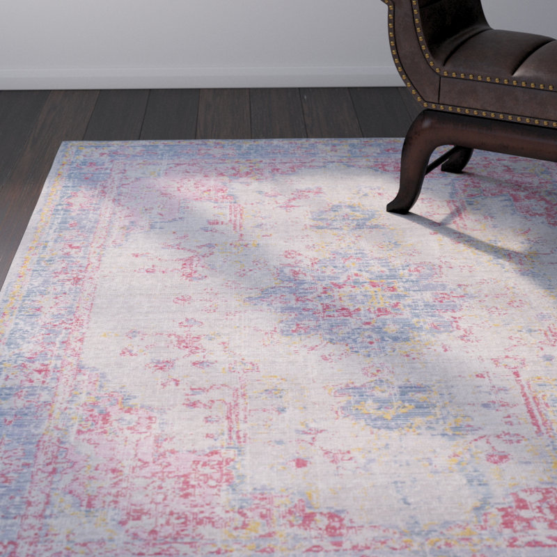 Langley Street Romina Oriental Pinkblue Area Rug W004312552