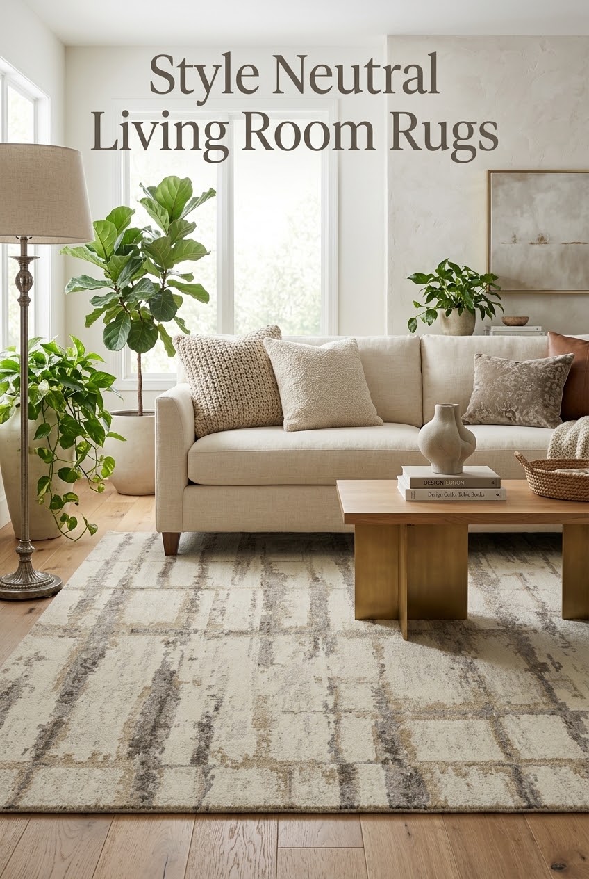 The Art of Subtle Geometry: How to Style Neutral Living Room Rugs