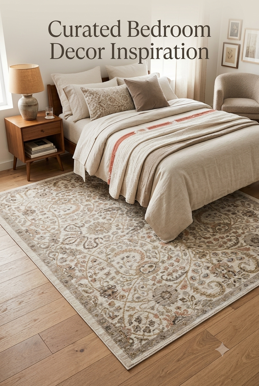The Golden Neutral: How to Style an Ivory and Gold Rug for Timeless Living Room Elegance